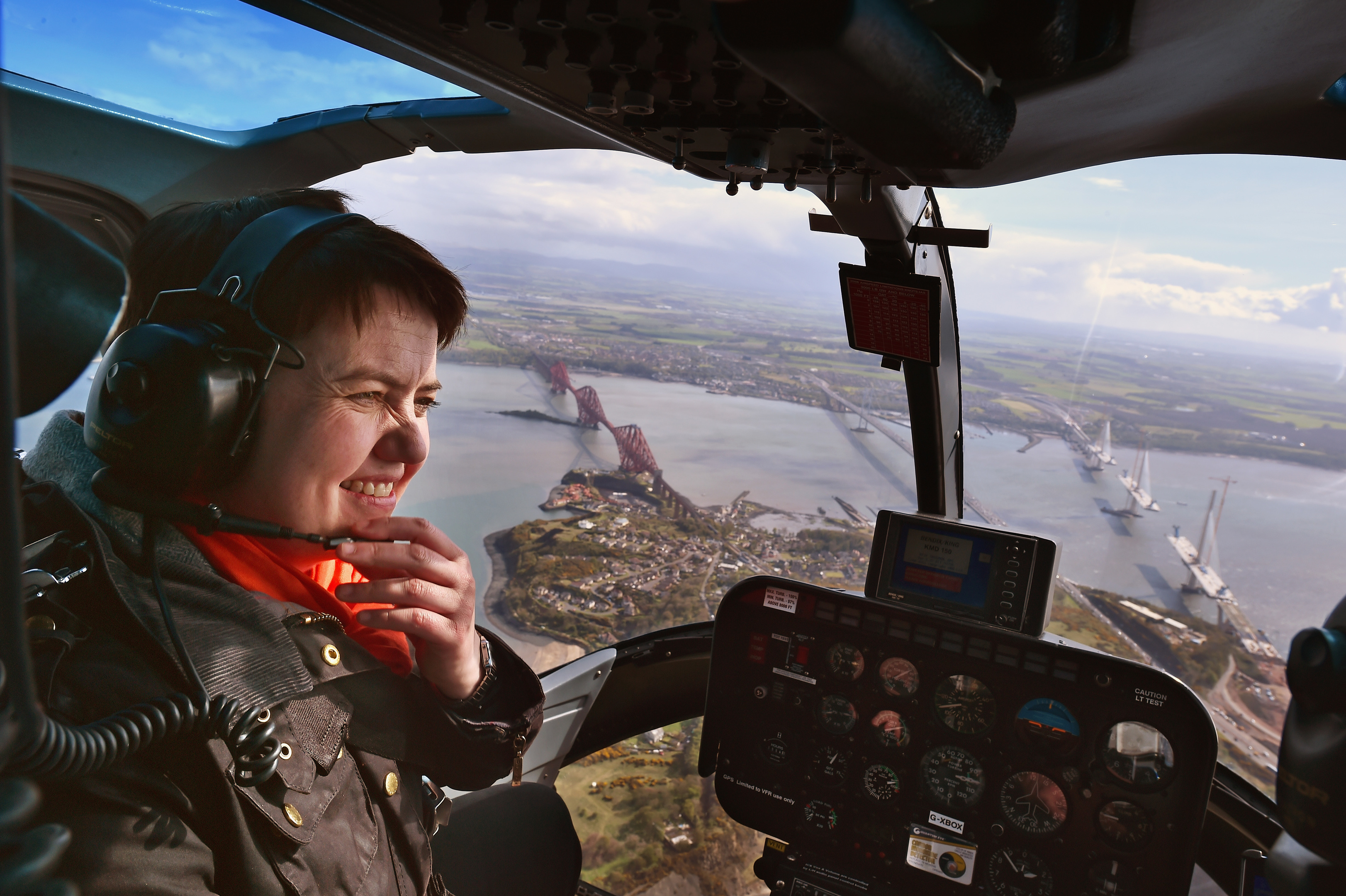 Ruth Davidson takes to the air ahead of Thursday's polling day.