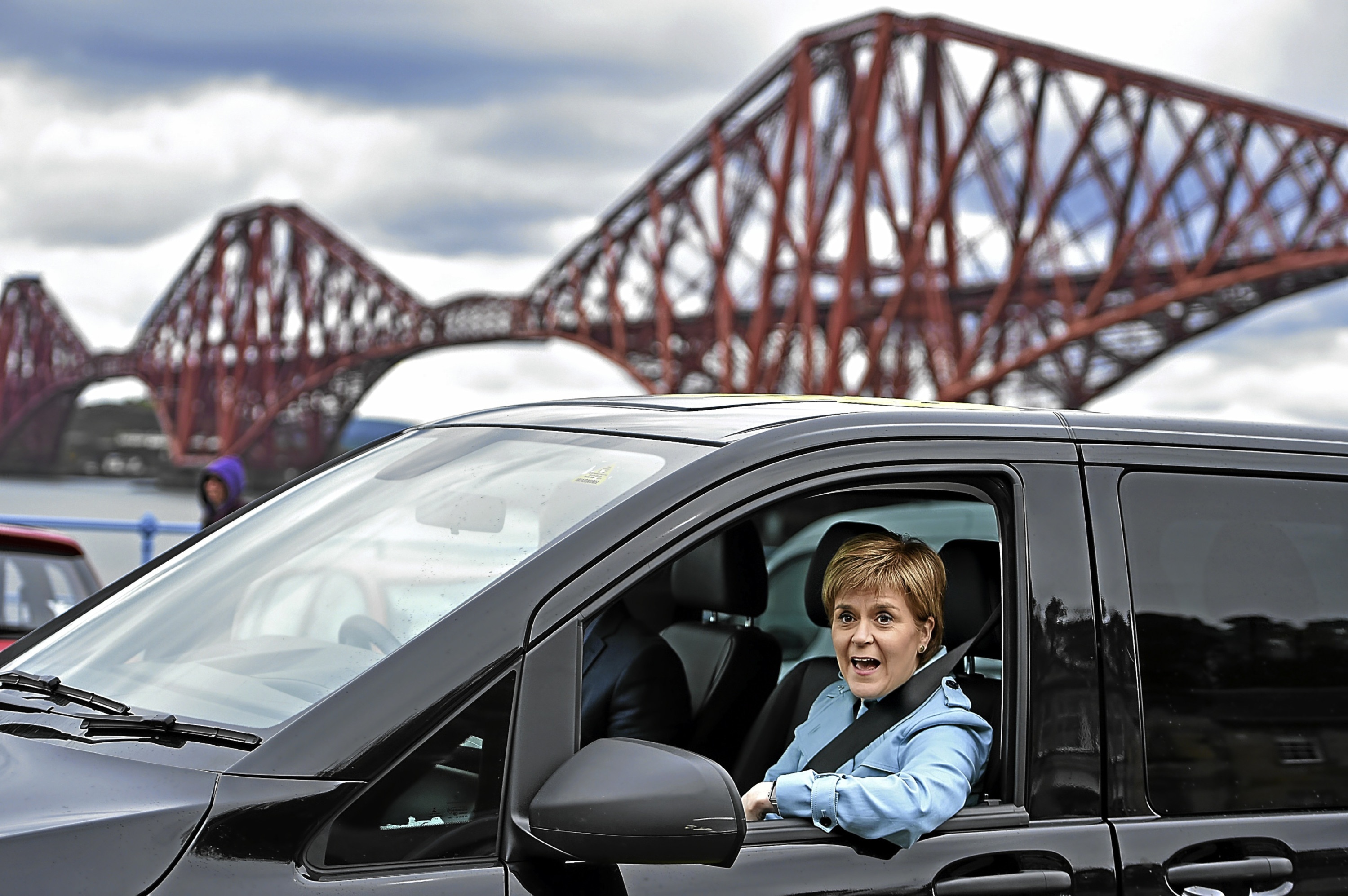 Nicola Sturgeon, seen campaigning in South Queensferry, has not ruled out another independence vote.