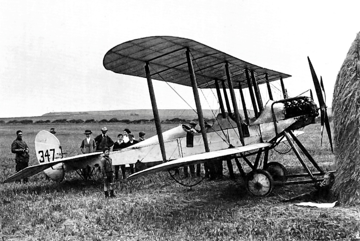 No 2 Squadrons Lieutenant Harvey-Kelly pictured on August 2 1914 with his BE2