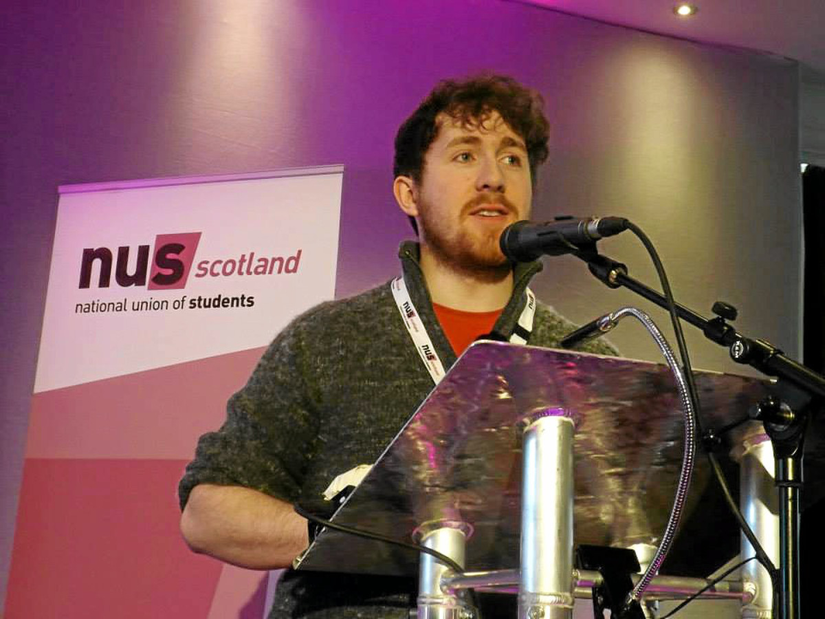 Conor Marshall, NUS Scotland vice-president