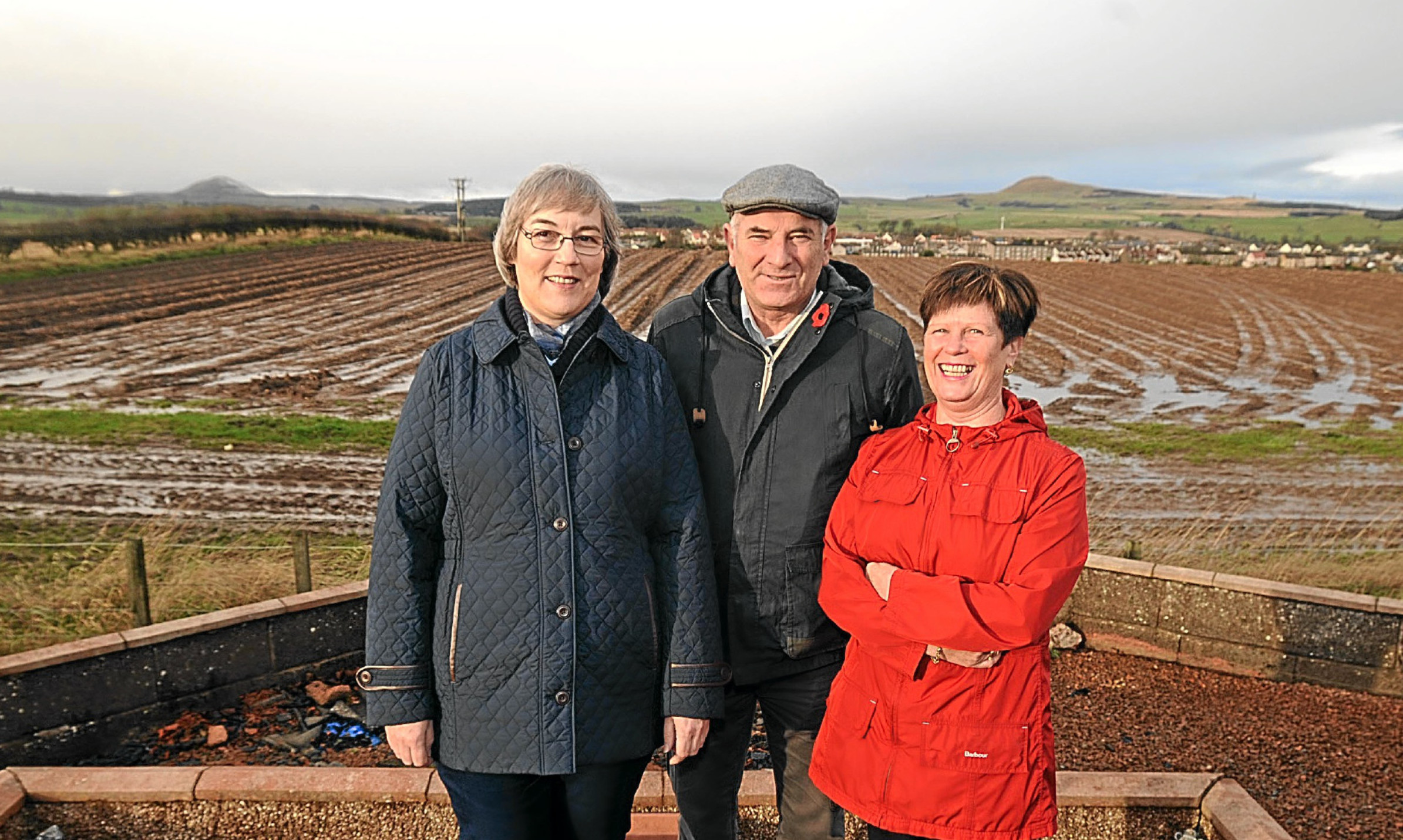 Concerned residents Susan Ramsay, Brian Sheerins and Isa Vance at Milldeans, Glenrothes/