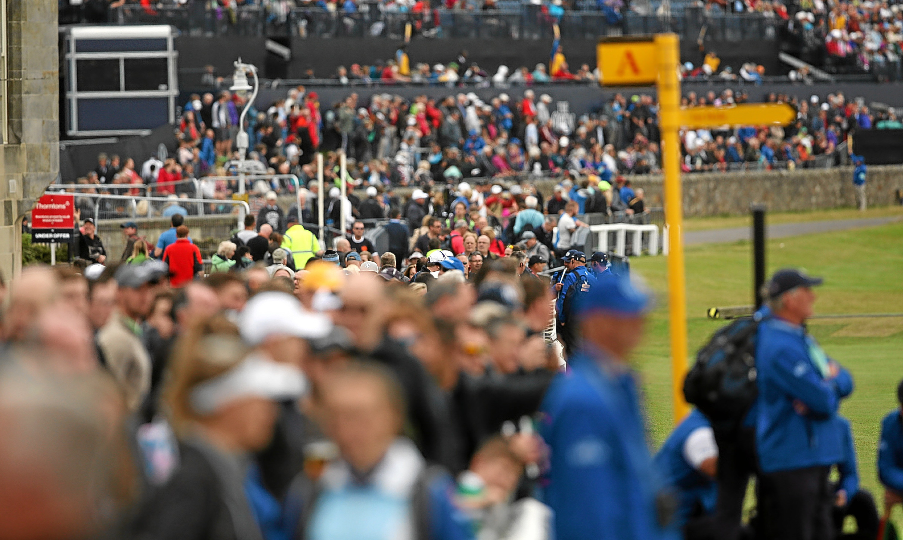 Crowds flocked to St Andrews for the last Open there.