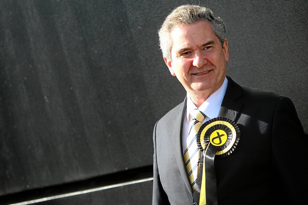 Kris Miller, Courier, 15/04/15. Picture today at Barnardos offices, Kirkcaldy where Nicola Sturgeon visited with local candidate Roger Mullin. Pic shows Roger Mullin.