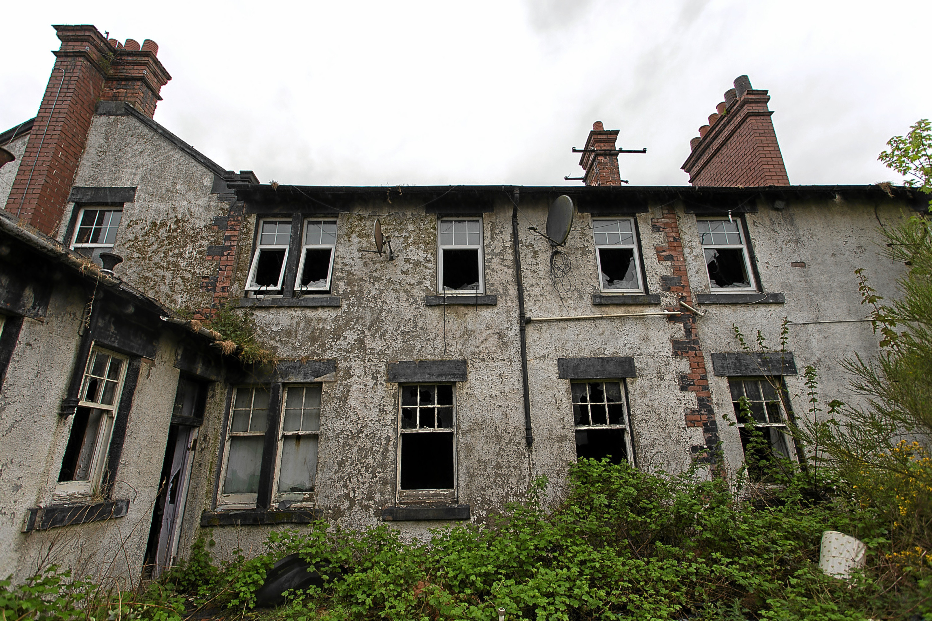 The building is in a dangerous state of decay after a fire ravaged the once successful hotel.