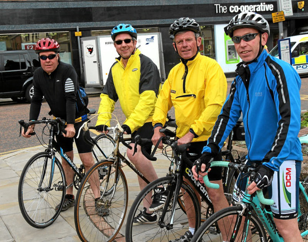 Kirriemuir Rotarians Malcolm Taylor, Mike Kiely, Chris Upton and Keith Headridge.