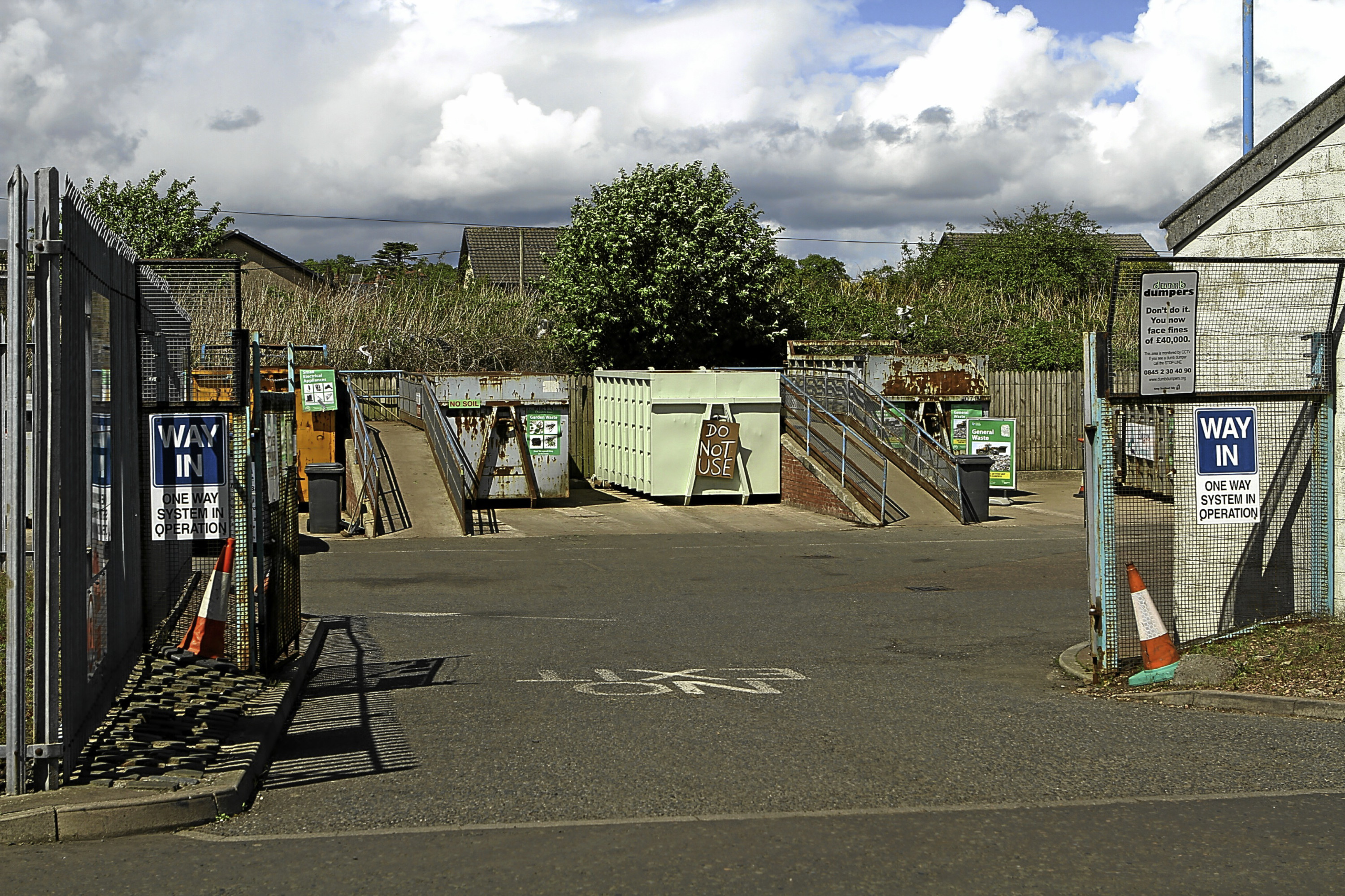 The Monifieth recycling centre.