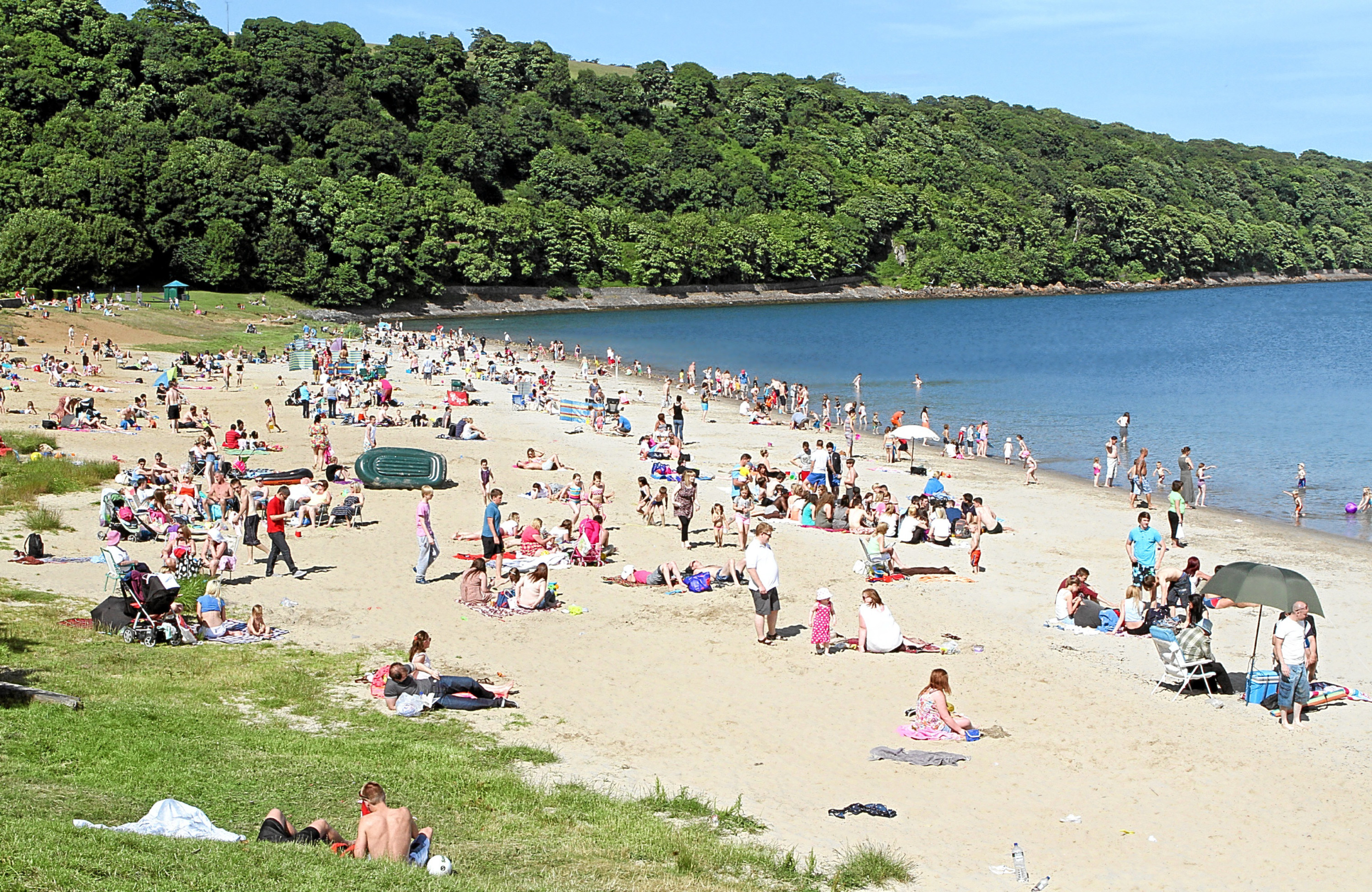 Sliversands beach at Aberdour.