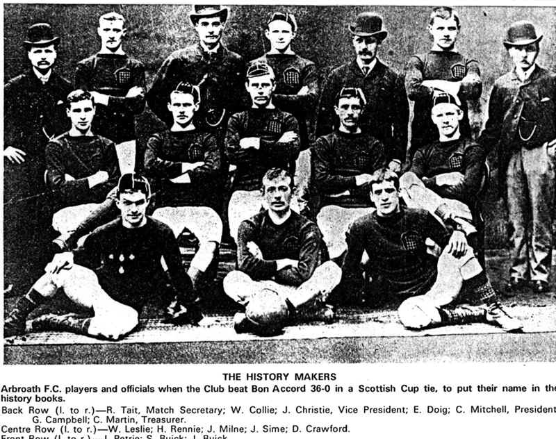 The famous Arbroath 36-0 team.