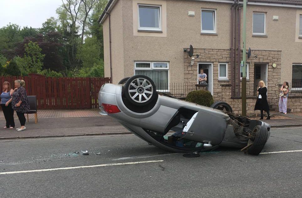 The crash on Harestane Road.