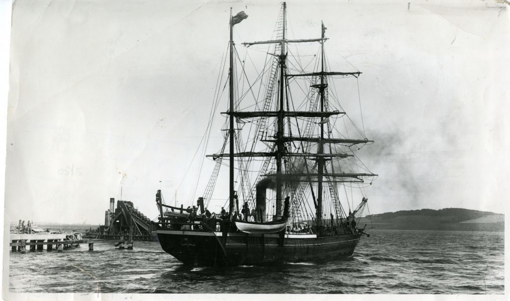A whaler leaving Dundee. The city's fleet plied the trade for longer than any other.