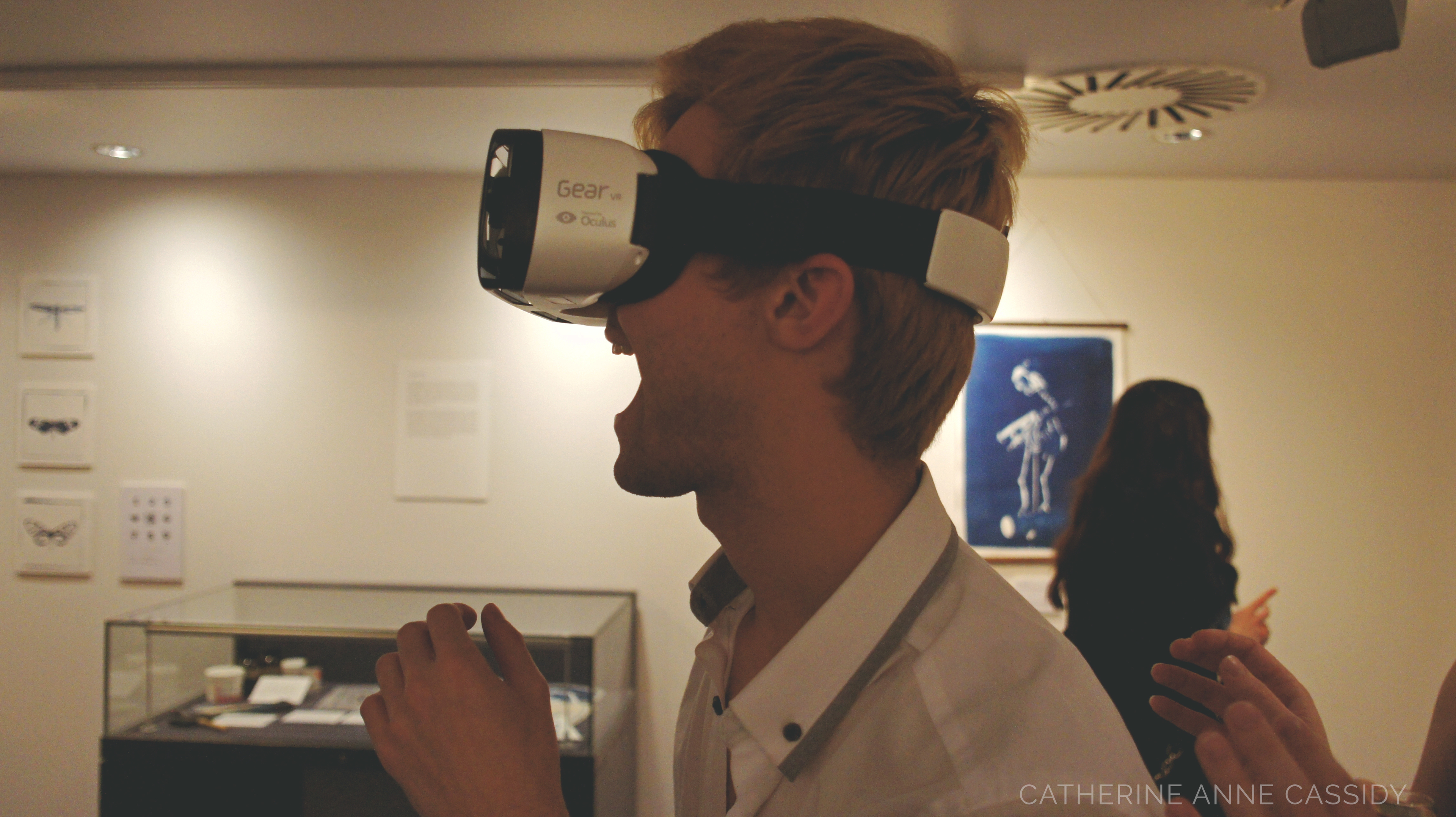 Someone enjoying a virtual flight over St Andrews.