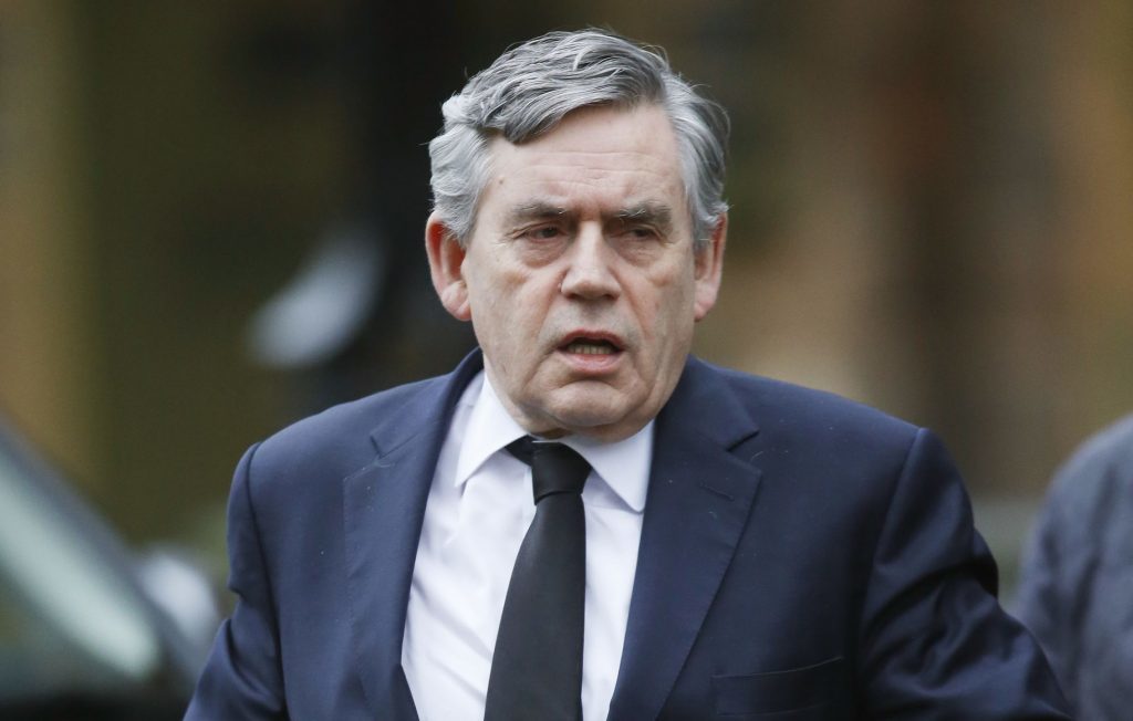 Gordon Brown has said the EU prevents a preventing a "dog-eat-dog culture."