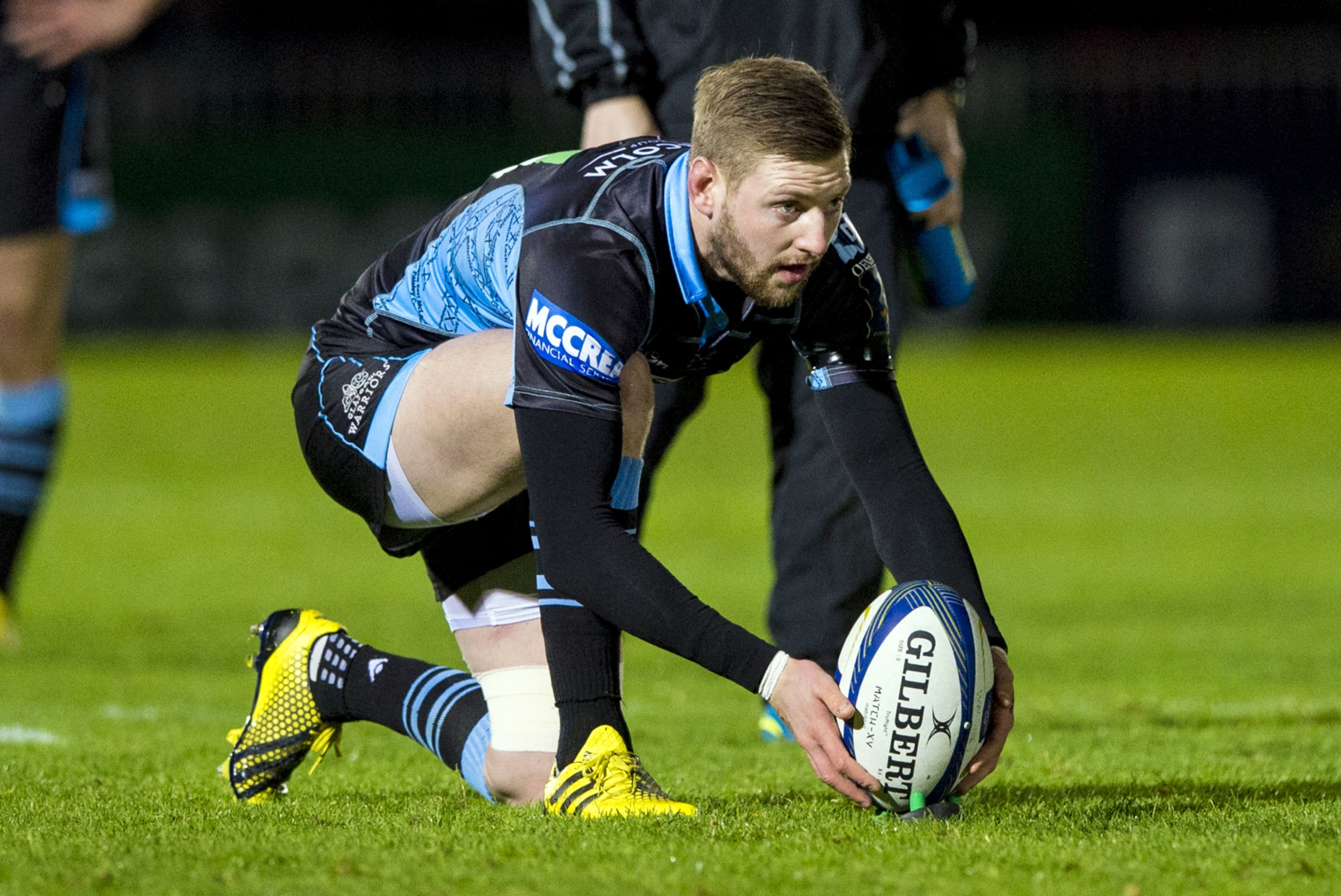 Finn Russell missed two penalties in the first half in Galway. Pic: SNS