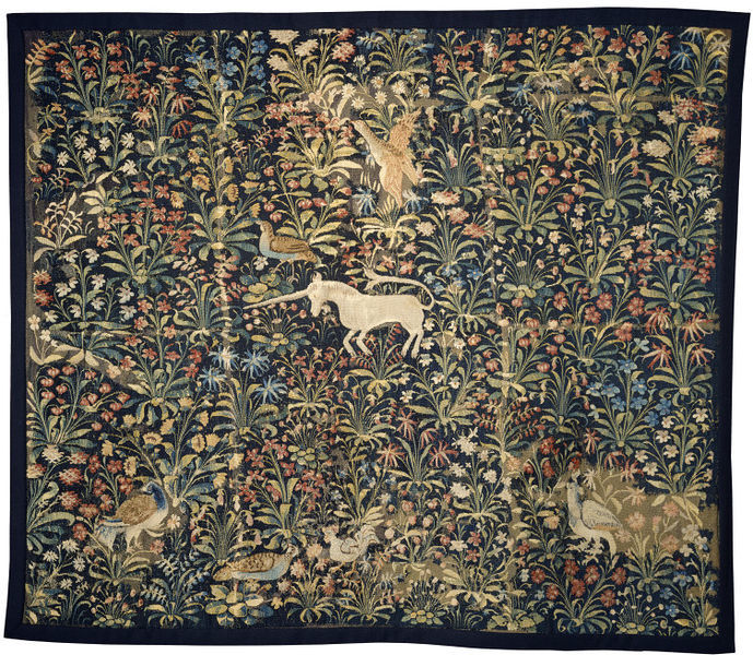 A Flemish tapestry displayed in London