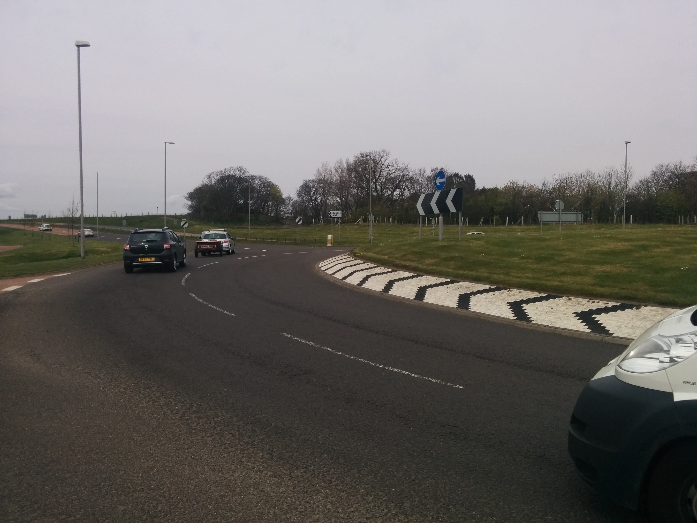 Elliot roundabout on the outskirts of Arbroath.