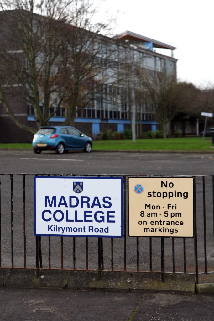 Kilrymont Road building of Madras College