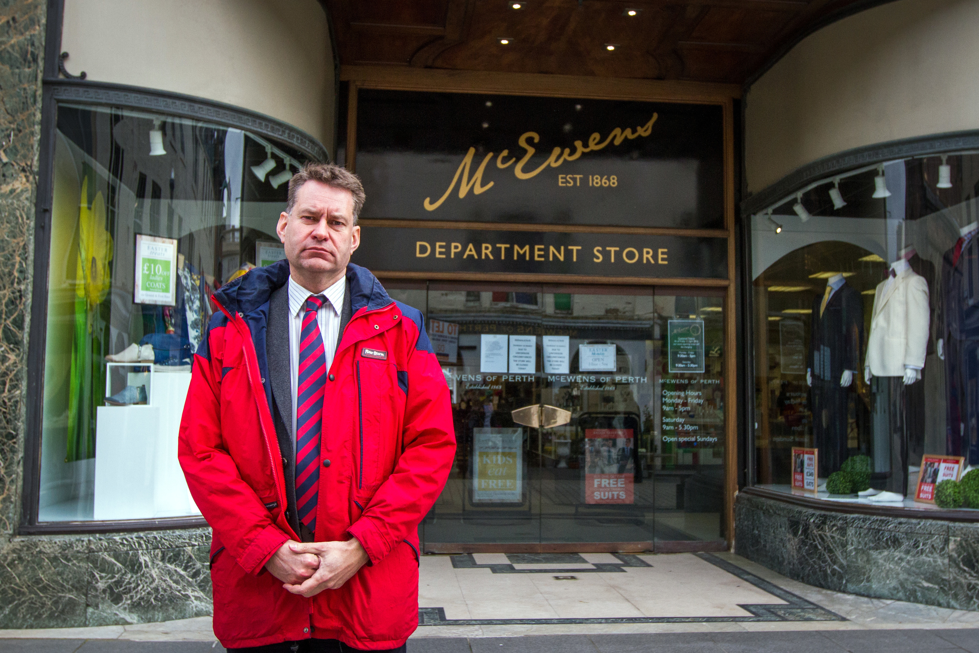 Murdo Fraser MSP at McEwens of Perth.