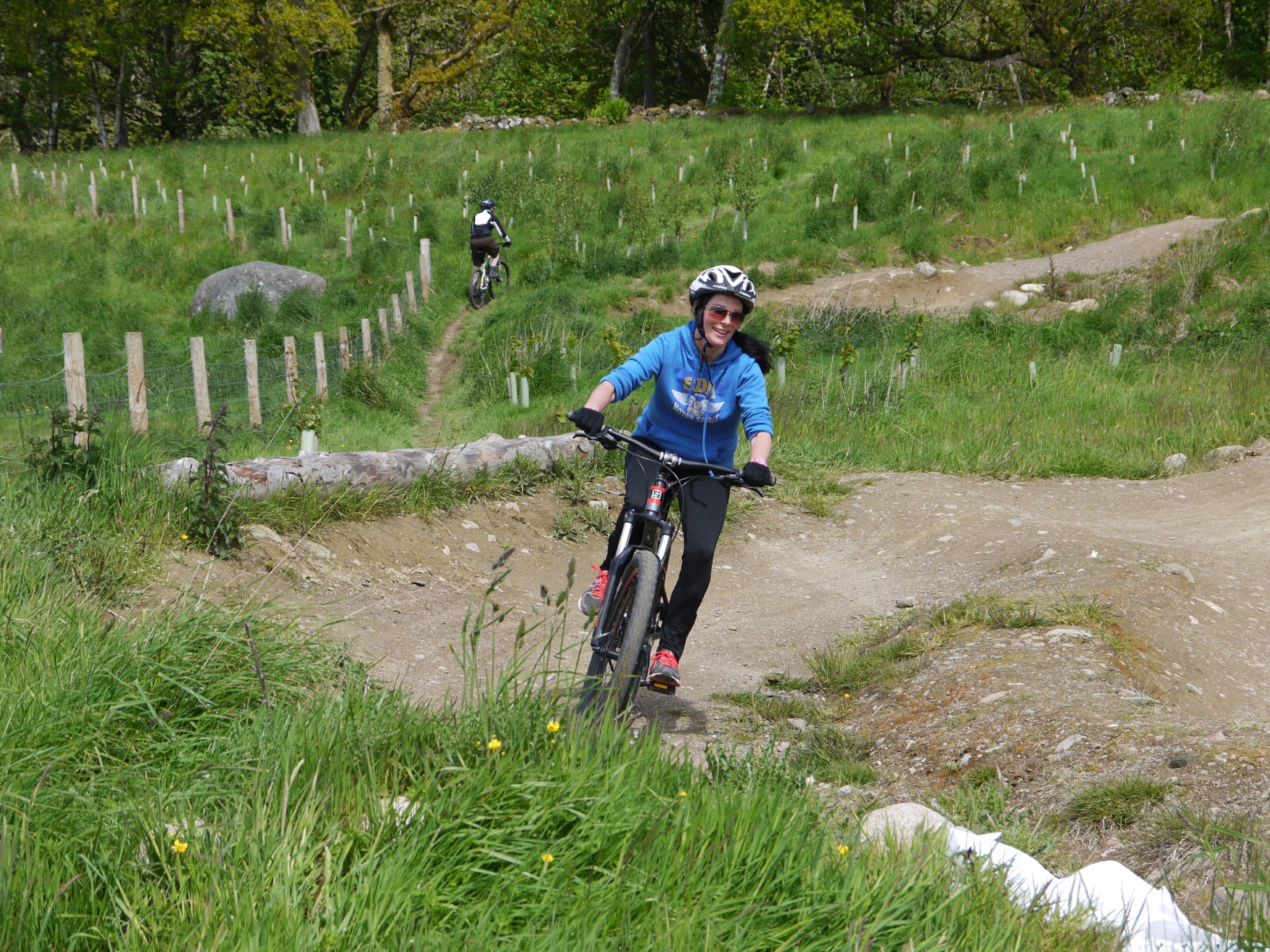 Gayle takes on one of the less challenging trails at Comrie Croft ahead of Cream o' the Croft festival.