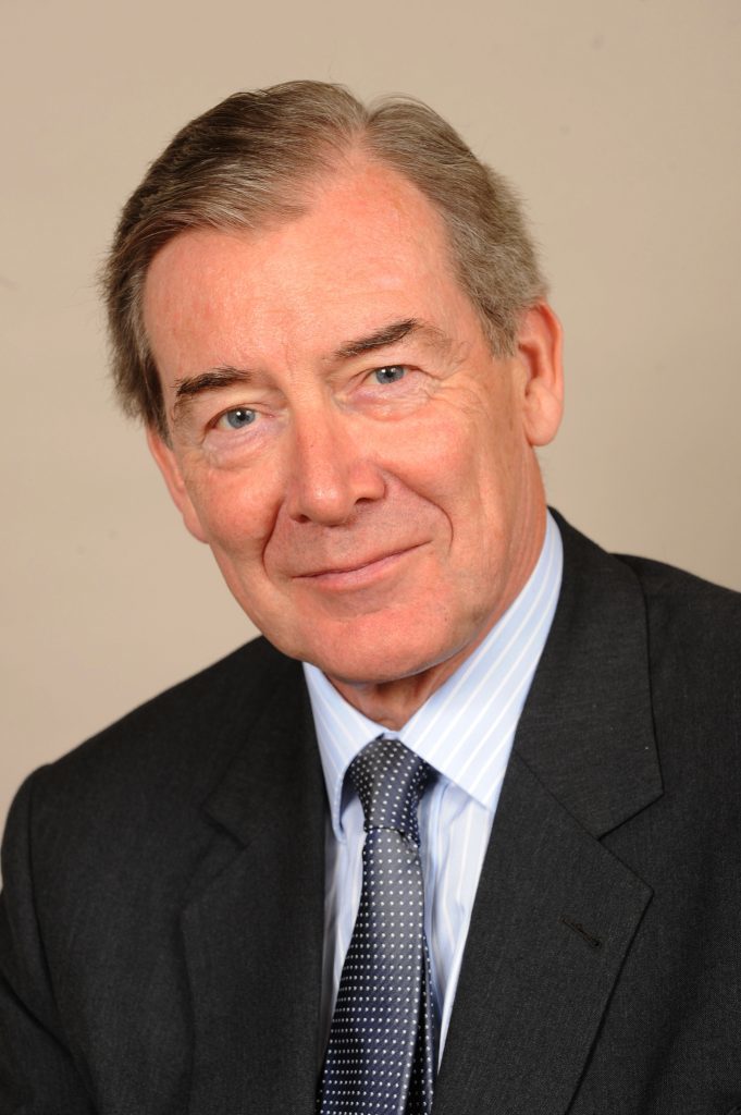 Lord Ian Lang of Monkton is photographed in the Houses of Parliament in London.