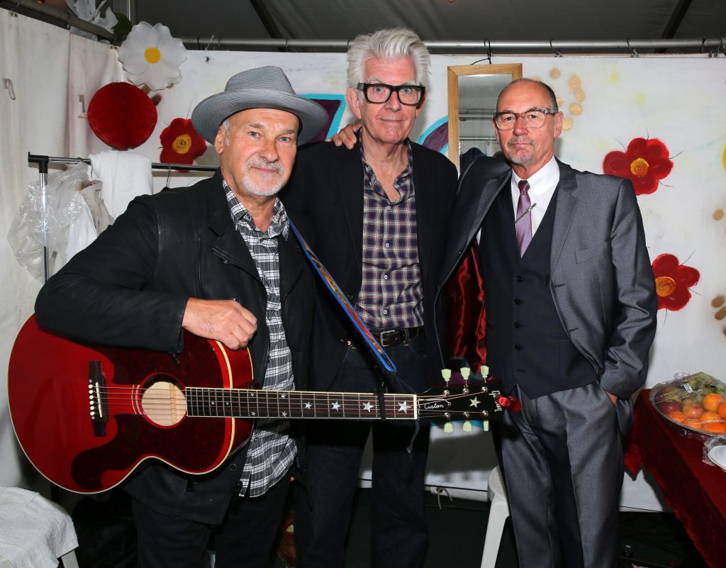 Nick Lowe, Paul Carrack and Andy Fairweather Low.