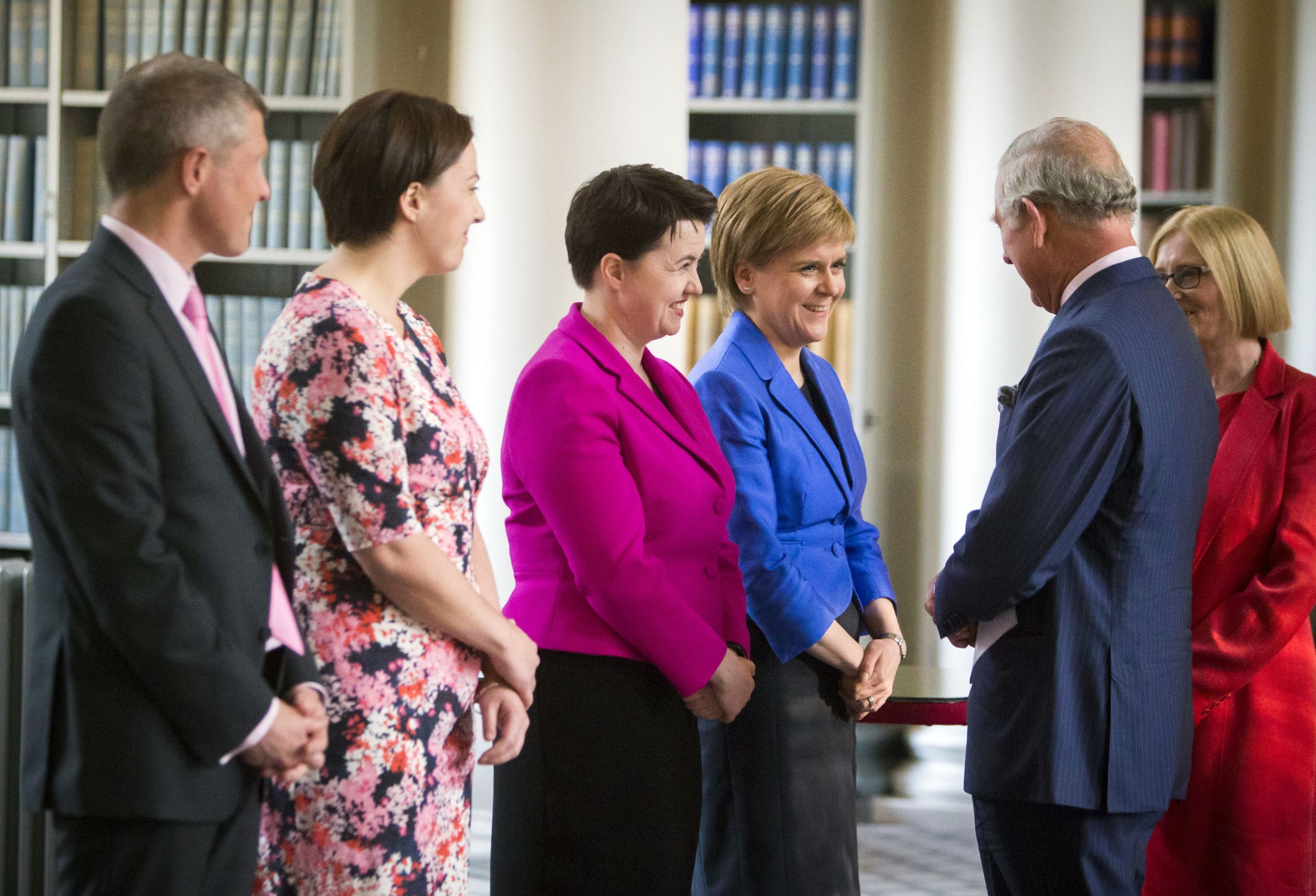 The Prince of Wales  meets the Holyrood party leaders