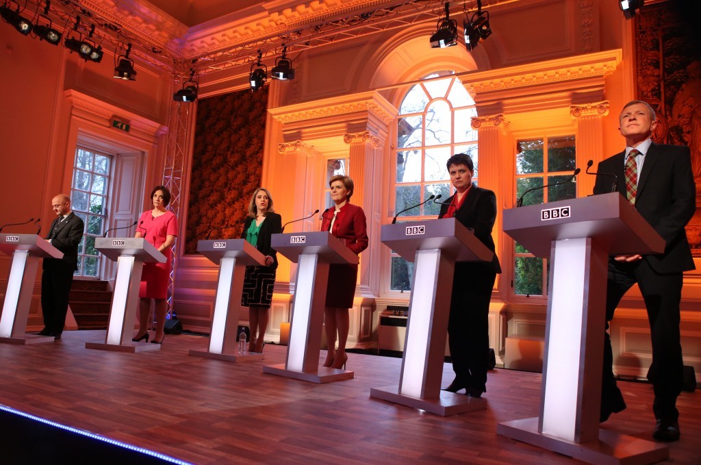 The BBC Leaders Debate at Hopetoun House in Queensferry.