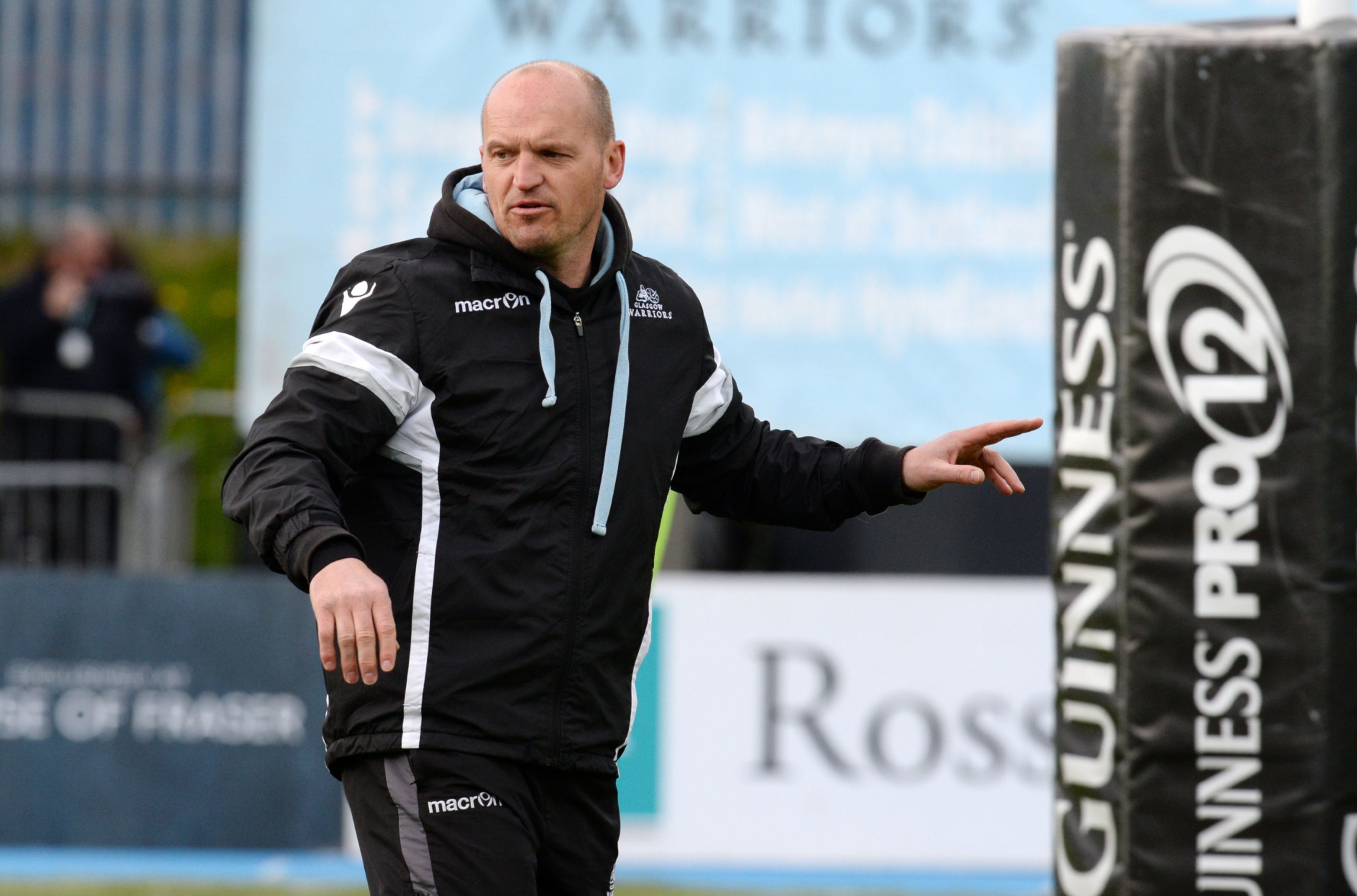 Gregor Townsend: Aiming to finish top of the PRO12 ahead of the play-offs. Pic: SNS/SRU