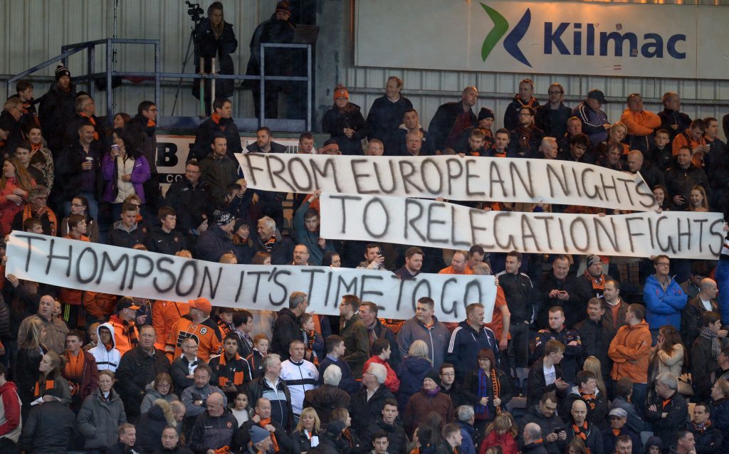 A defiant message to Dundee United chairman Stephen Thompson.