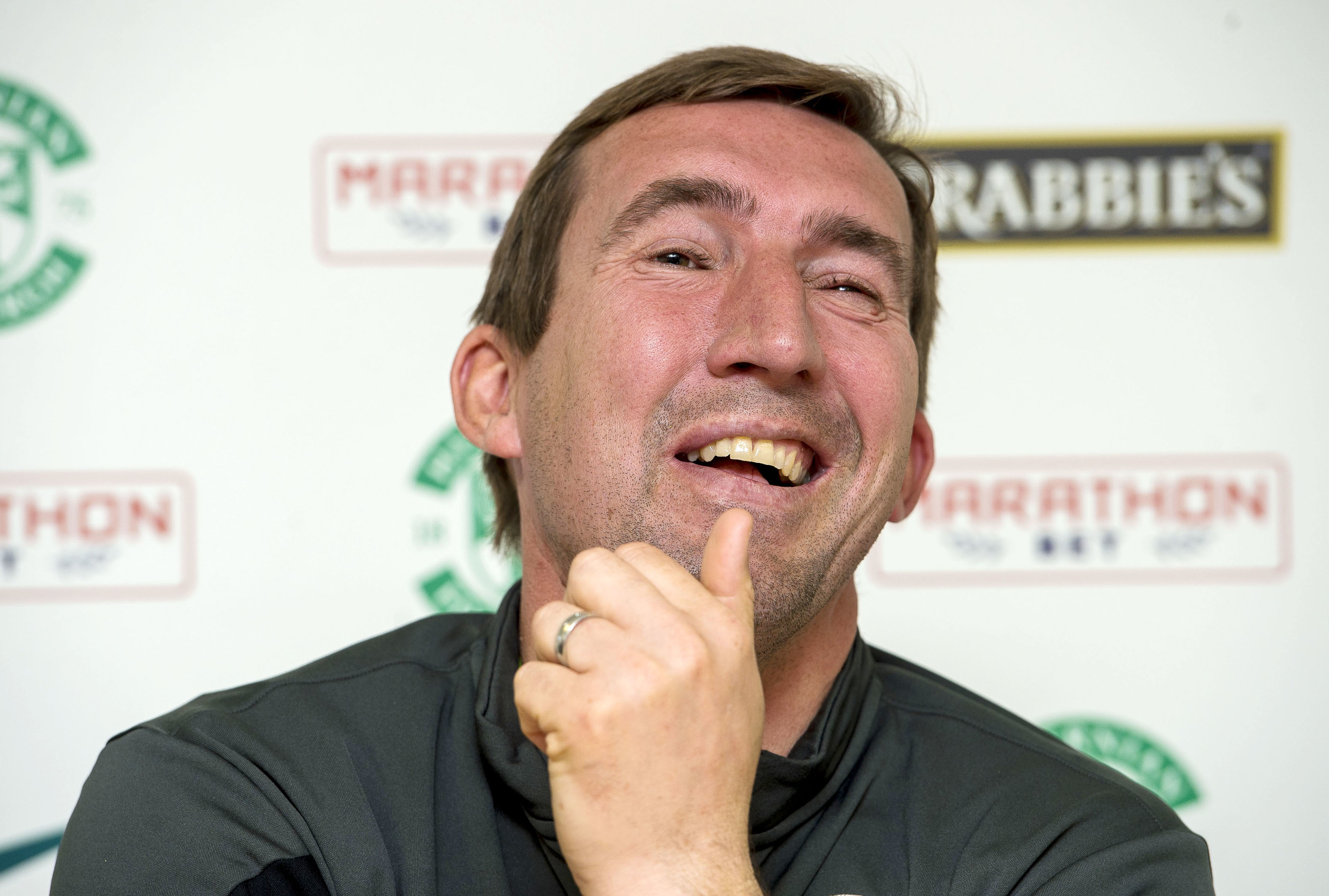 Hibernian manager Alan Stubbs.