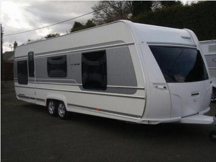 The Fendt Le Vogue 700 caravan  stolen from Kellas.