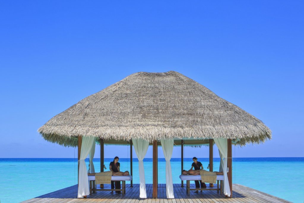 The spa at Kurumathi Resort, Maldives. 