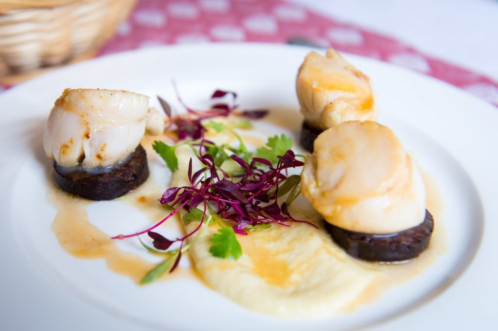 Scallops and Black Pudding.