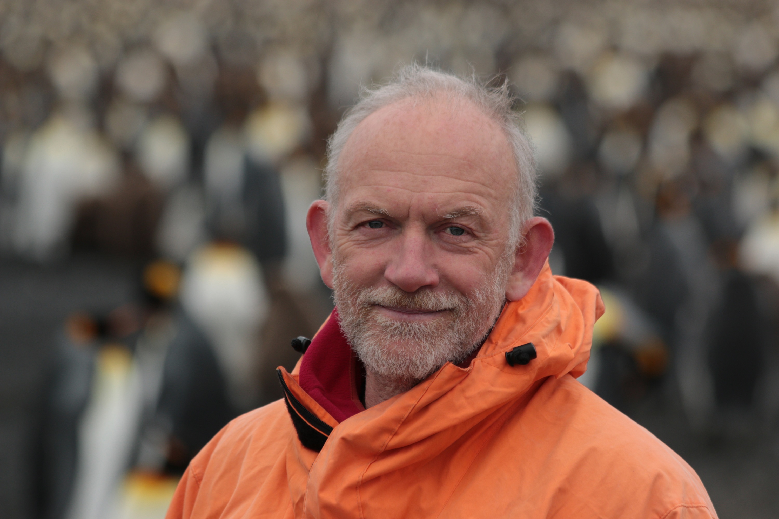 Professor Tony Martin on South Georgia Island during Phase III  of the Rat Eradication project.