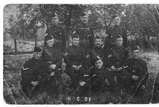 Battalion members pictured during WWI