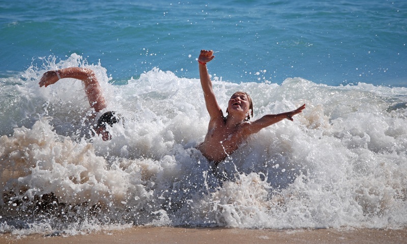 The joys of beach life