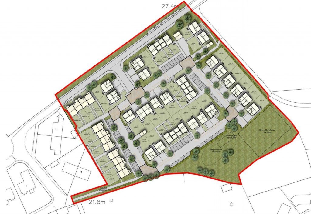 The proposed site at Greenlawhill Farm, Barry.