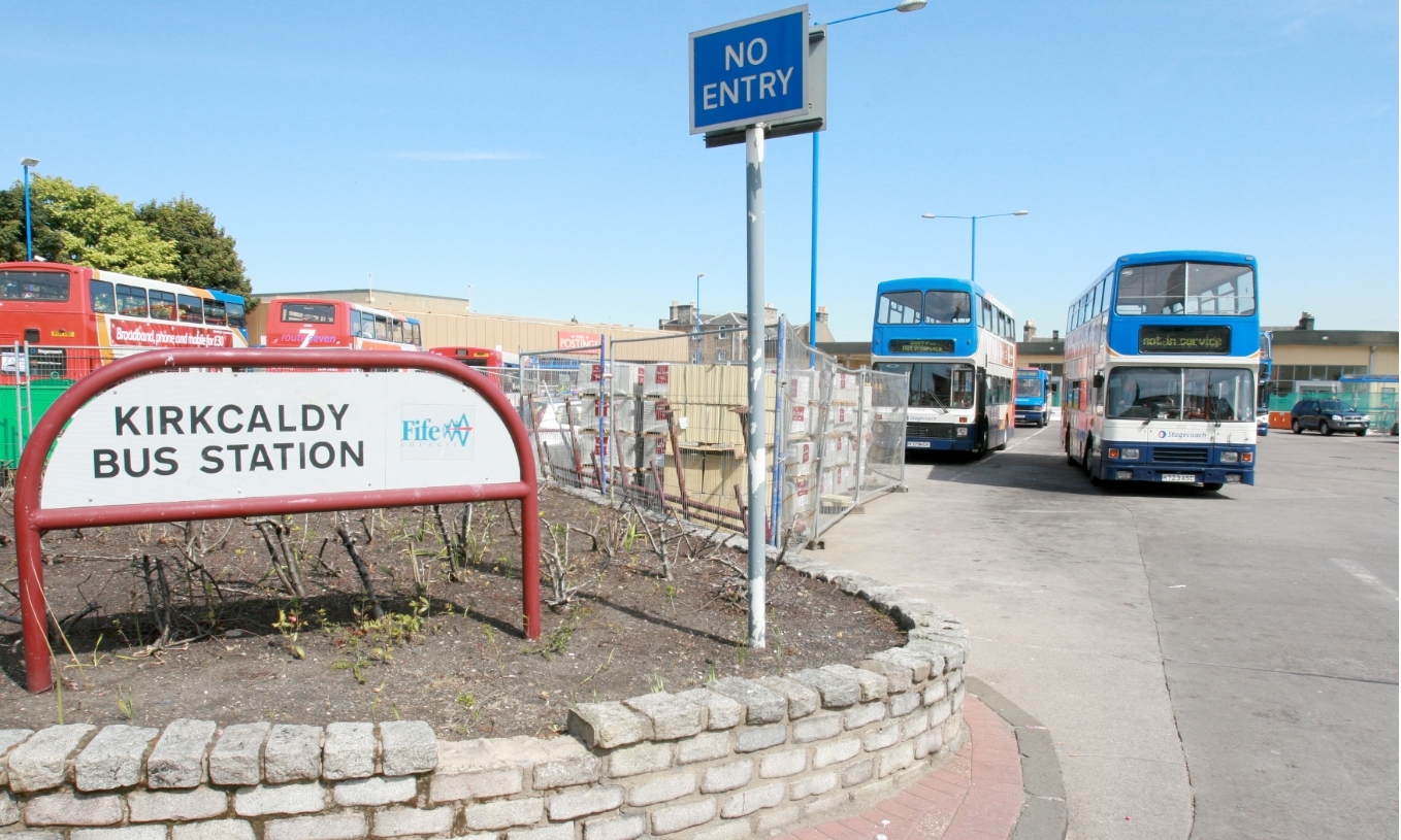 The assault took place close to Kirkcaldy Bus Station.