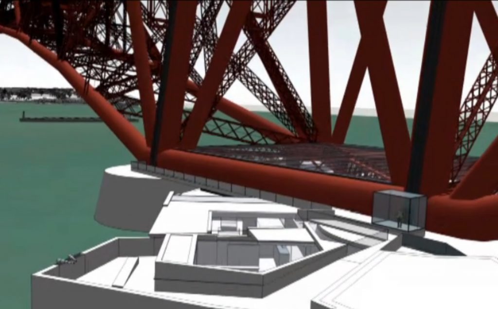 An exhibition centre is proposed for the Fife side of the Forth Rail Bridge