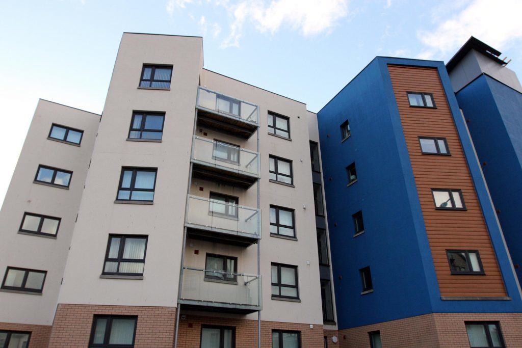 These flats in Blackness Road are a modern addition to the Blackness landscape