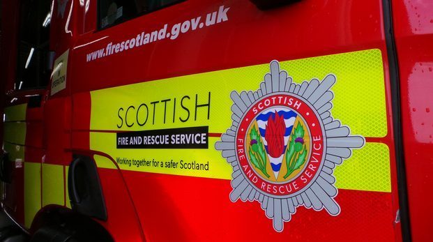 Scottish Fire and Rescue were forced to rescue one passenger following the crash.