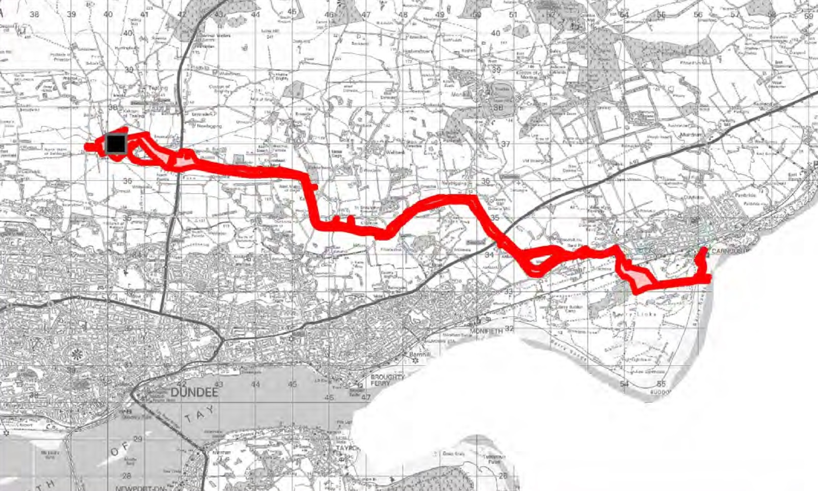 Cabling will run from Carnoustie to a Tealing sub-station.