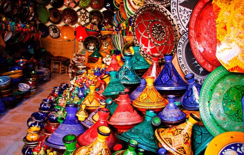 Souks and bazaars in Morocco