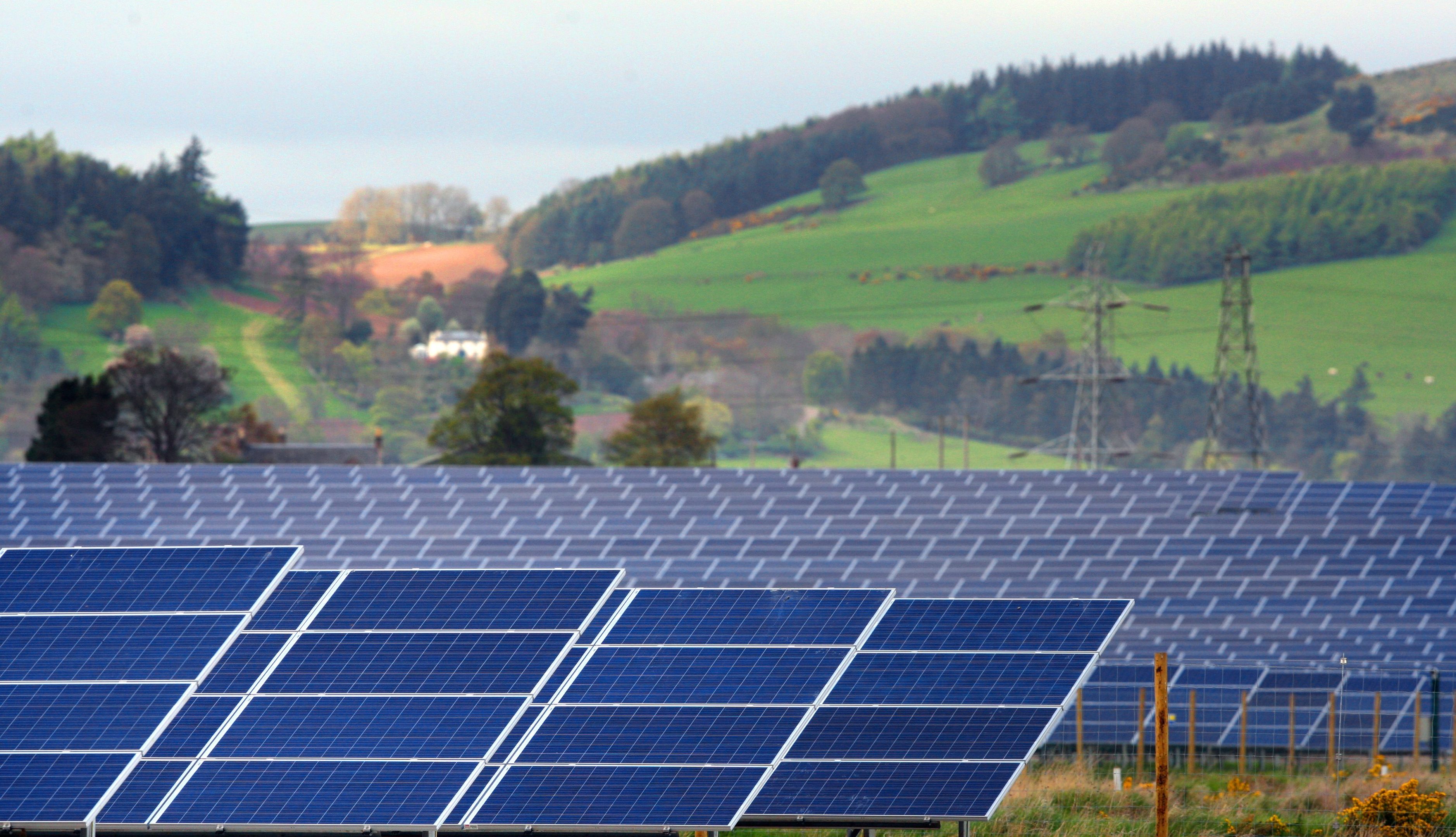 Scotlands largest solar farm, near Errol