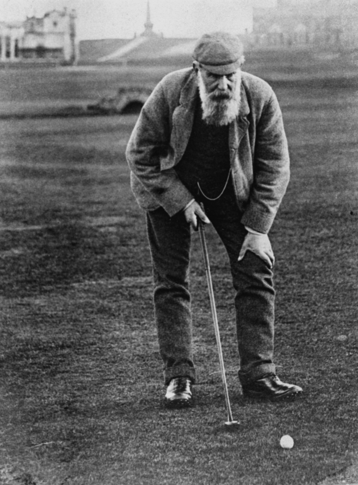 Old Tom on the Old Course in 1905