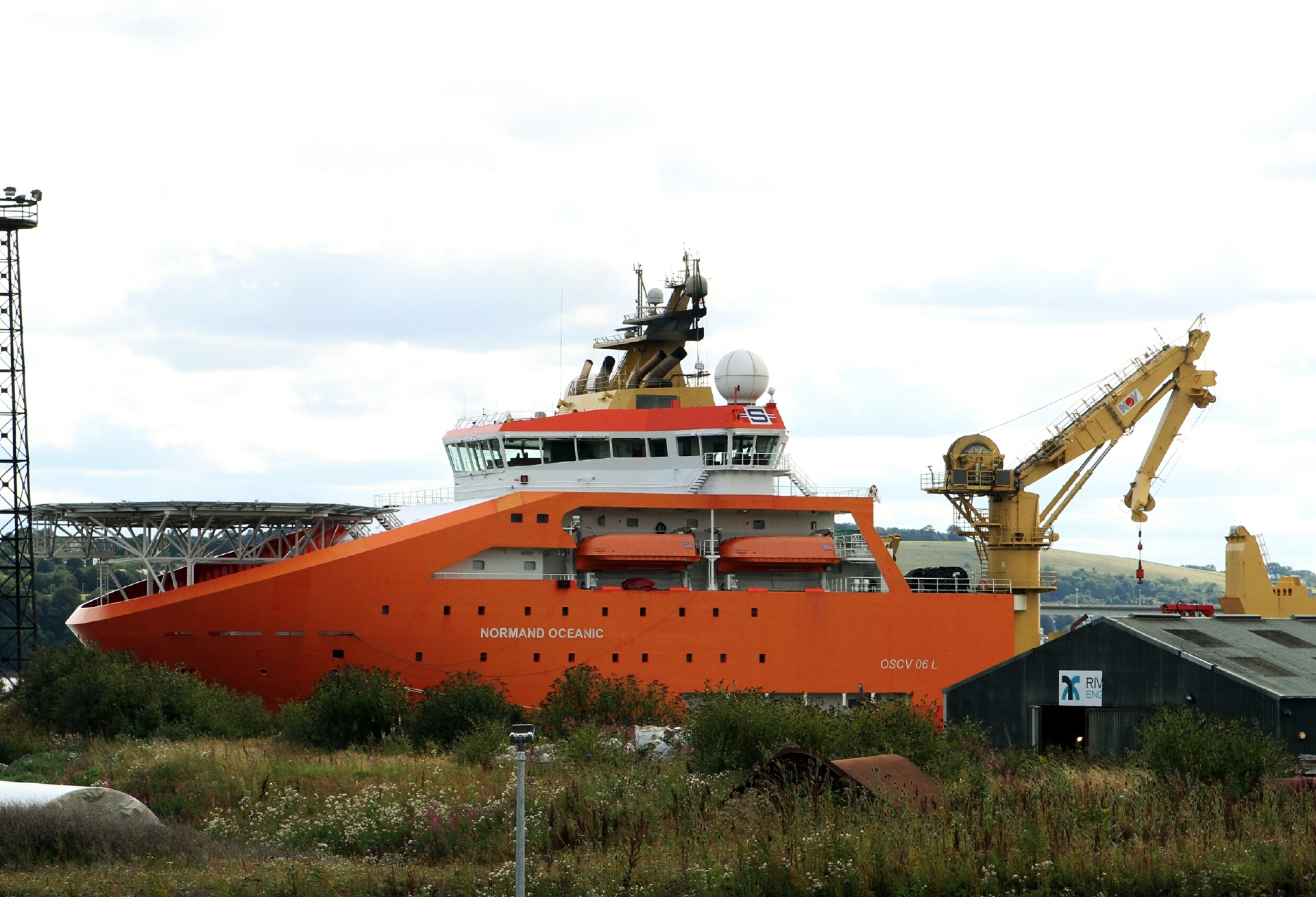Subsea 7's Normand Oceanic at Dundee Port.