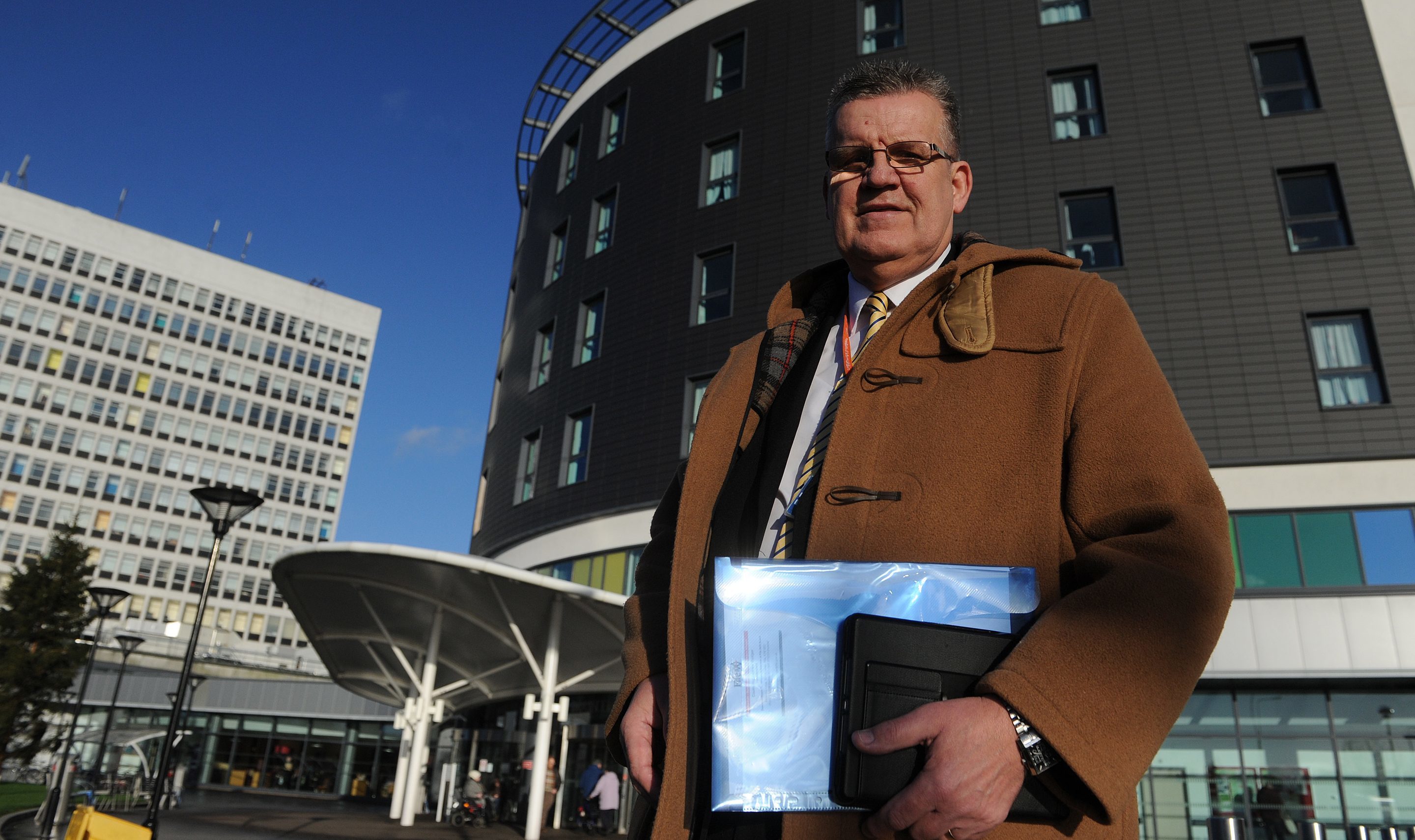 Andrew Rodger at Victoria Hospital.