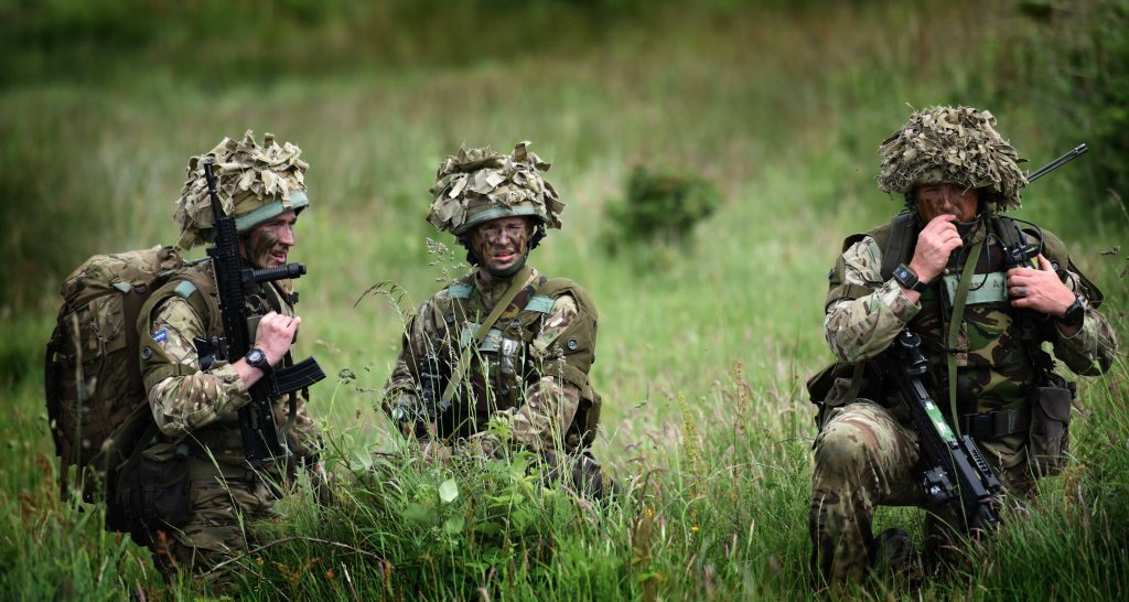 SCOTS DG taking part in Exercise Wessex Storm