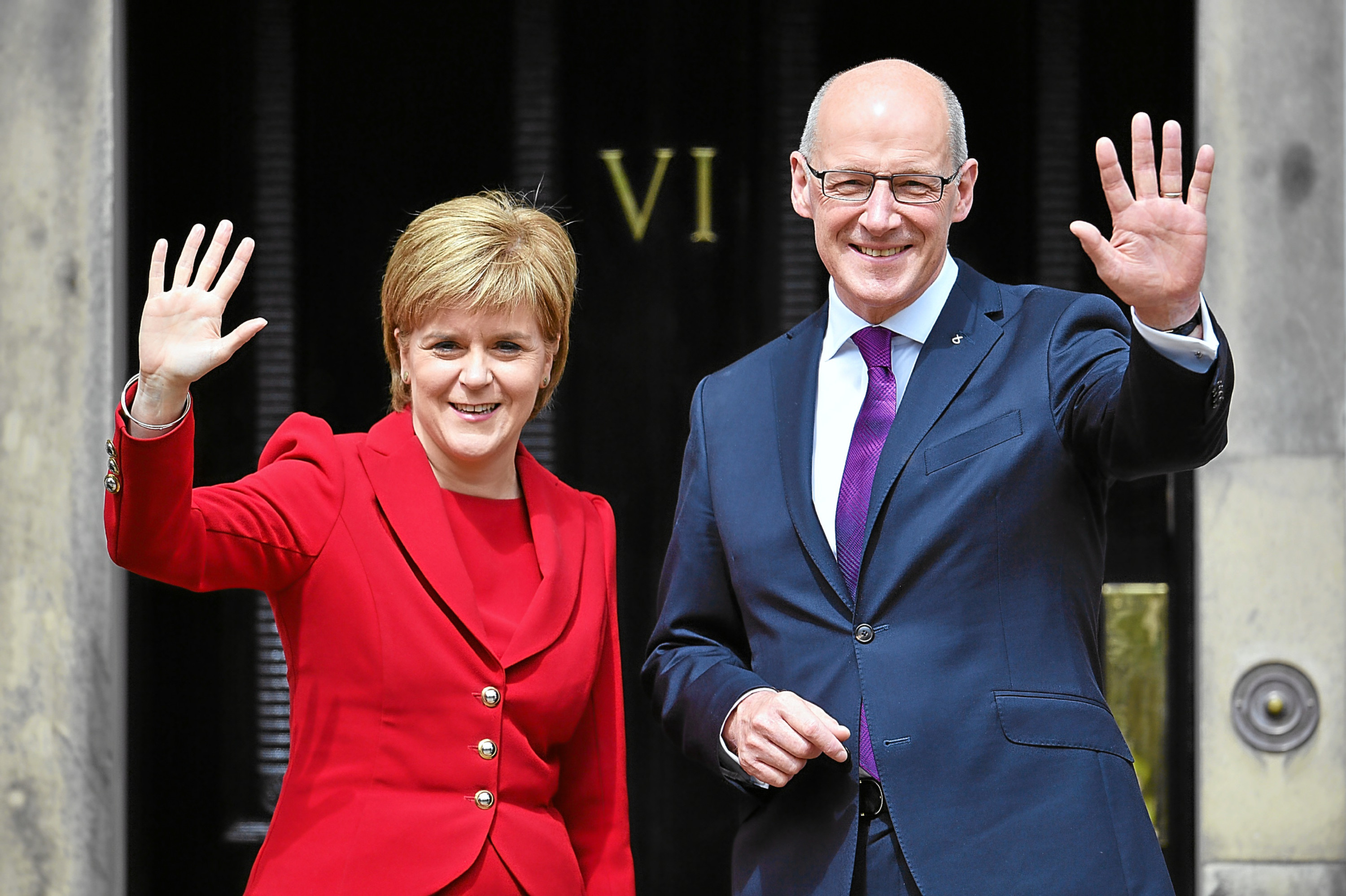 Nicola Sturgeon and John Swinney.