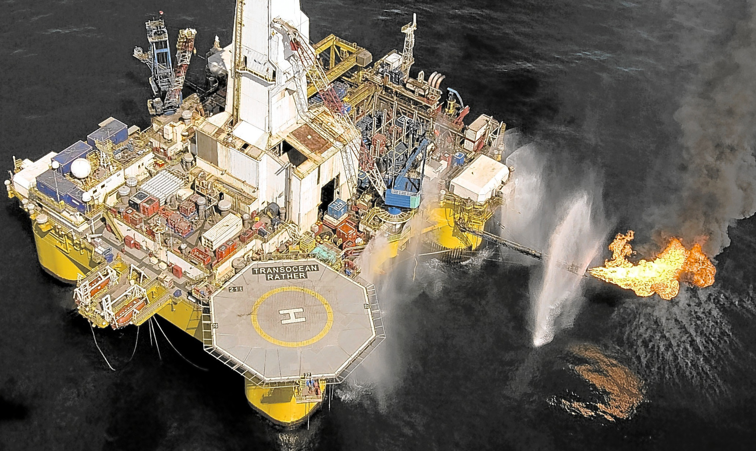 A North Sea oil rig in the West of Shetland oil play