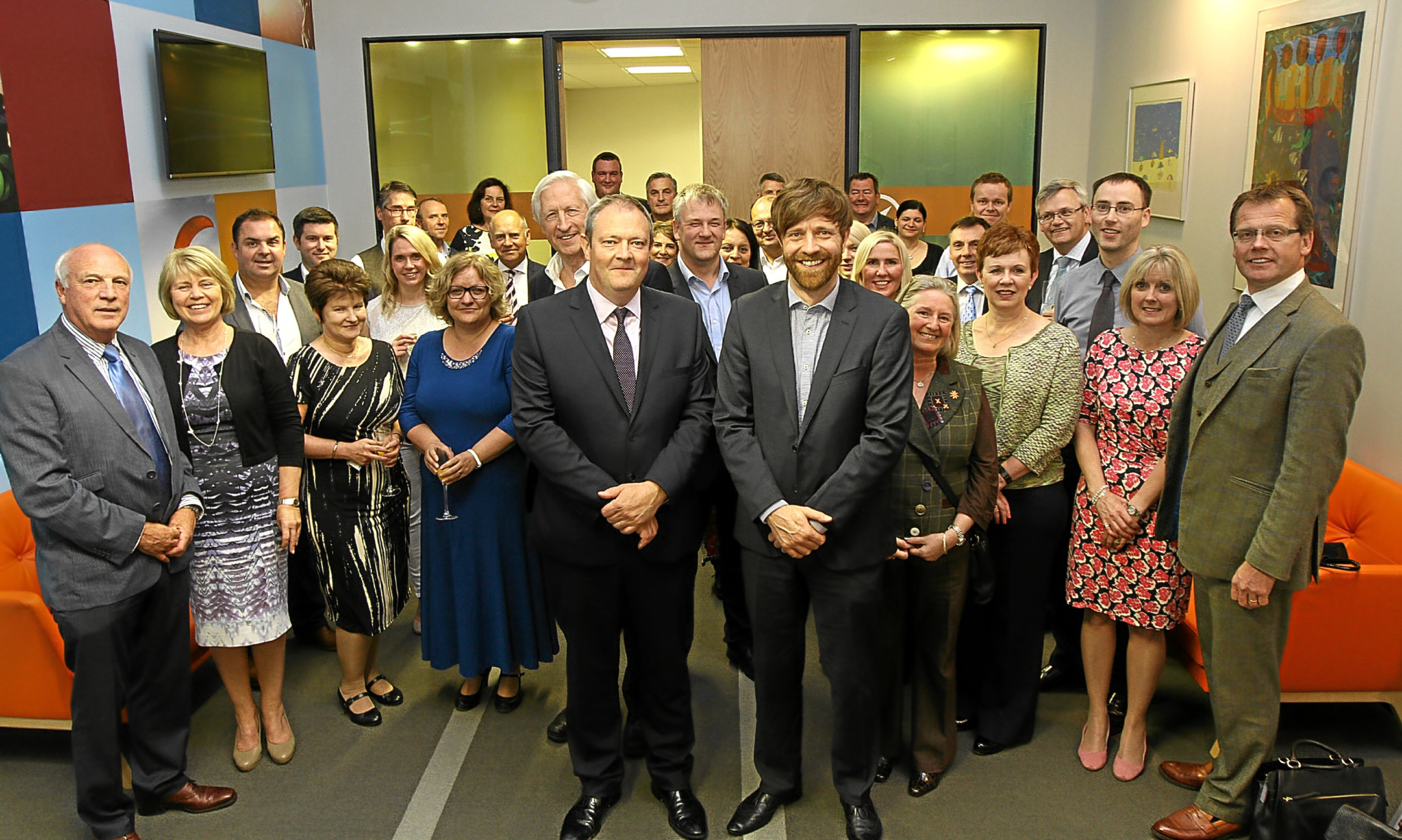 Guests gather for the Courier Business Awards 2015 winners' dinner.